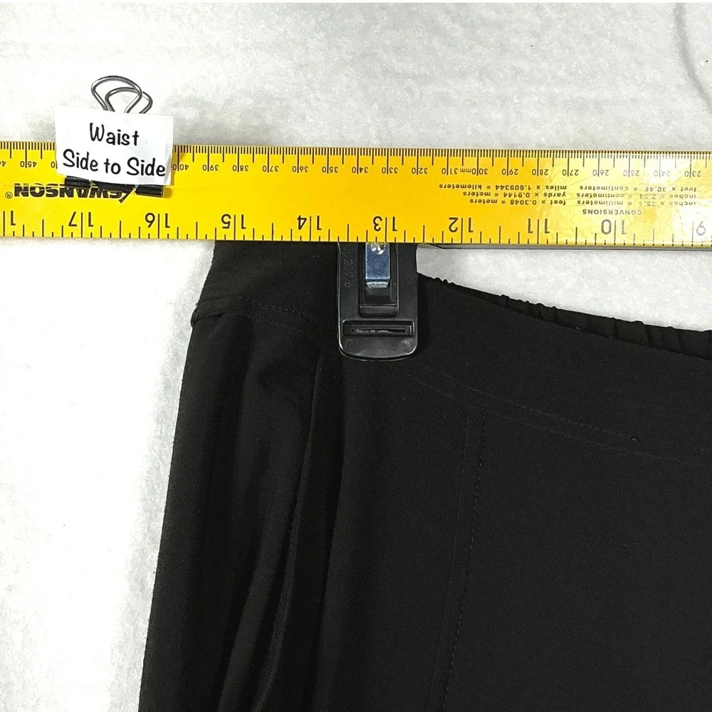 Sun Kim Size M Black Tulip Balloon Stacy Ankle Pants Stretch Travel Lagenlook - Picture 6 of 13